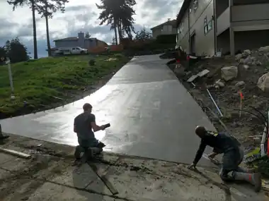 Oak Harbor Driveway, Modern Entry & Wedding Cake Steps in Oak Harbor, WA by Down Right Concrete